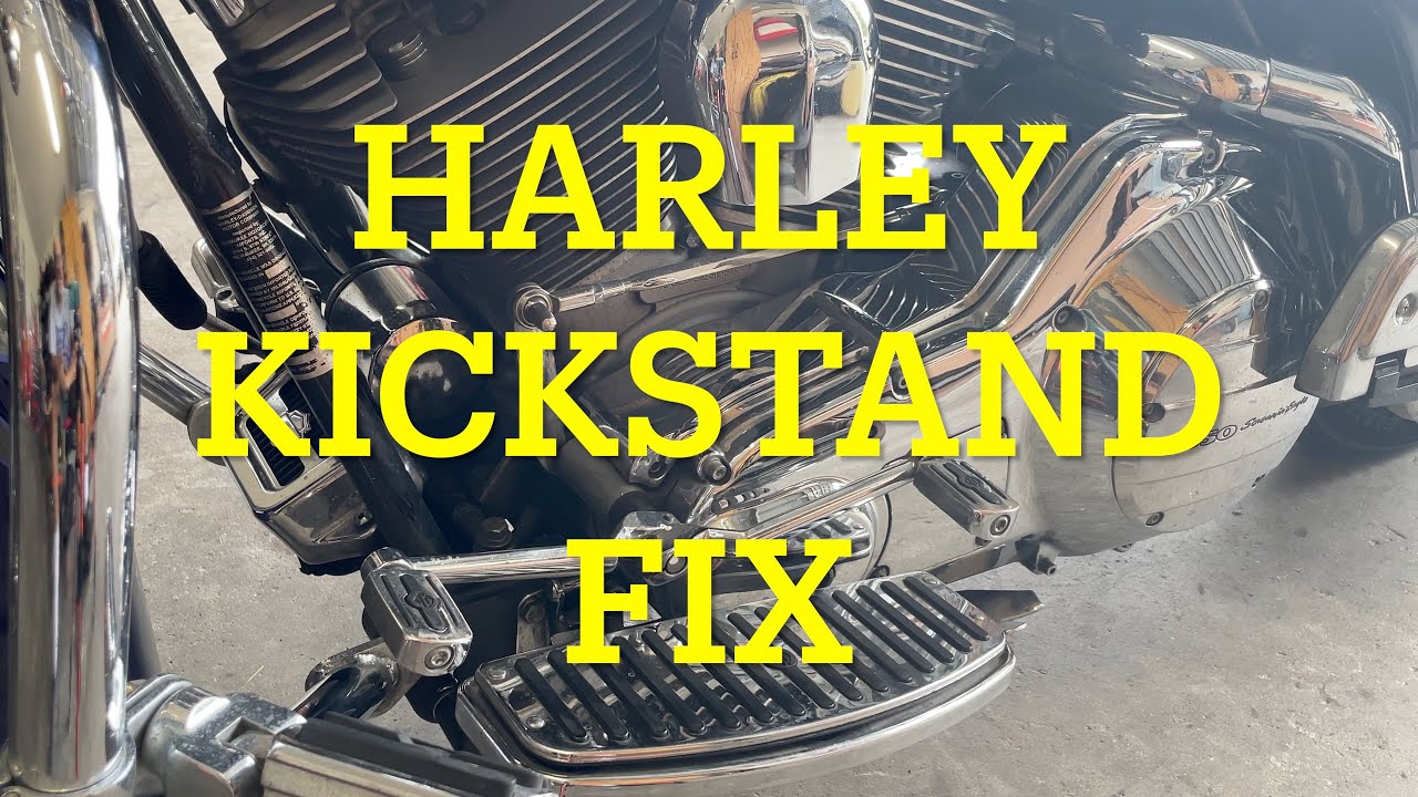 Крепление пружины подставки Harley Davidson.