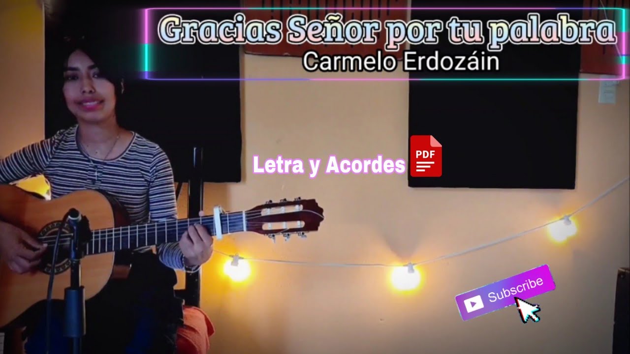 Gracias Señor por tu palabra (letra y acordes PDF)