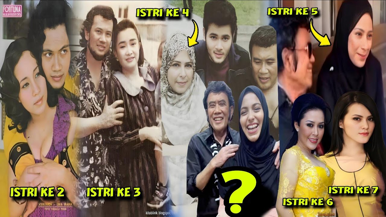 Kirain Alim Rupanya Punya Istri Banyak & Raja Poligami Juga, Inilah 7 Istri Raja Dangdut Rhoma Irama