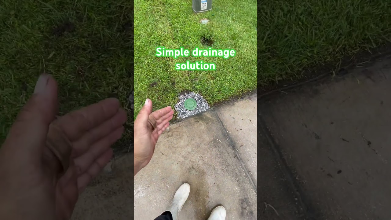 A simple drainage solution, in action.