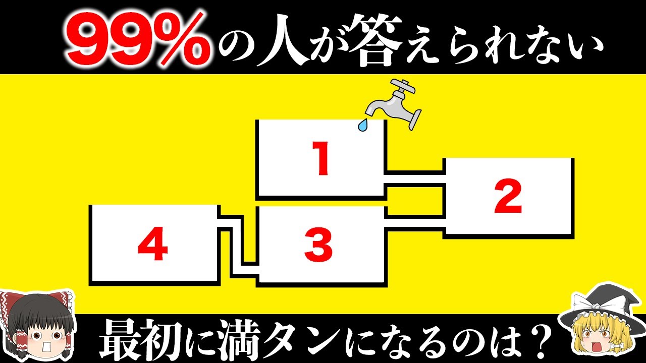【ゆっくり科学】あなたの脳力を試す９つのクイズ【99%の人が答えられない】