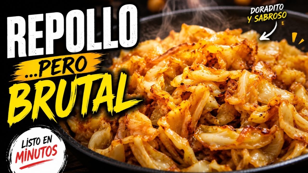 Este Repollo SALTEADO está más bueno que las patatas (¡y listo en 15 min!)
