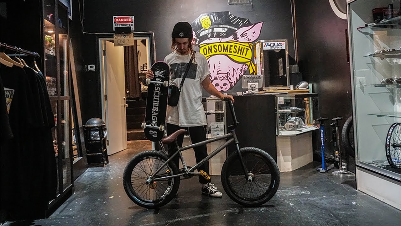 BRANDON BEGIN SIGNATURE SKATEBOARD AND BIKE BUILD!