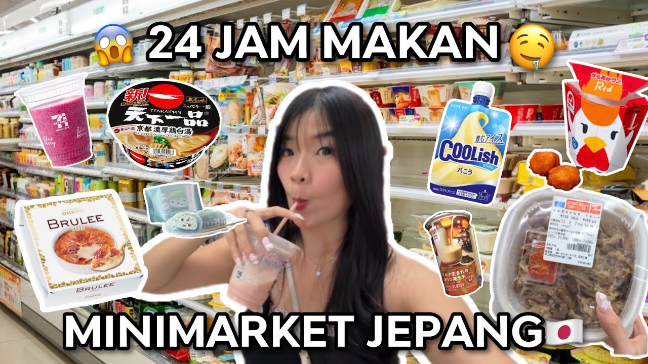 24 JAM MAKAN DI MINIMARKET JEPANG?!😱🇯🇵