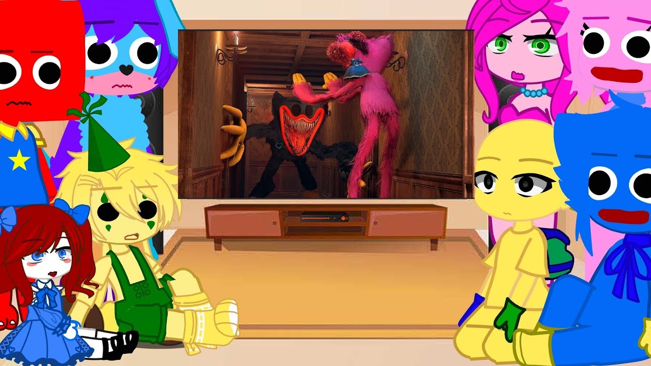 Poppy Playtime Chapter 3 React To What if Kissy Missy Saved from Huggy Wuggy?PP Chapter 3 II Naomi 🐰