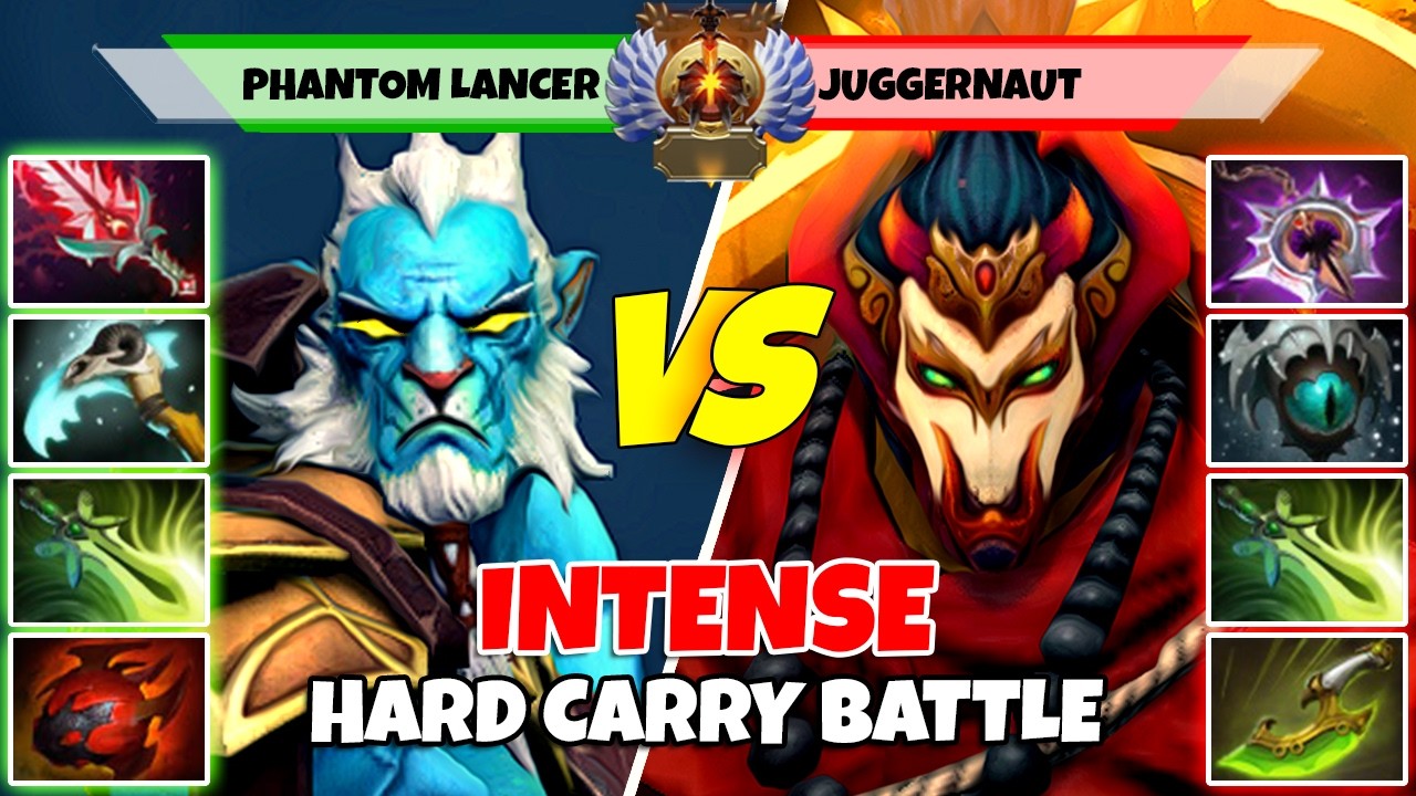 PHANTOM LANCER (Carry) vs JUGGERNAUT (Carry) - Battle Of Immortal Rank Dota 2 Players - Z Dota 2