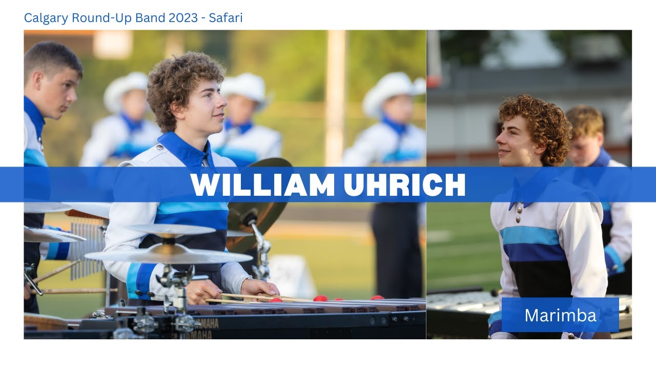 Calgary Round Up Band 2023 | Center Marimba Headcam | William Uhrich |