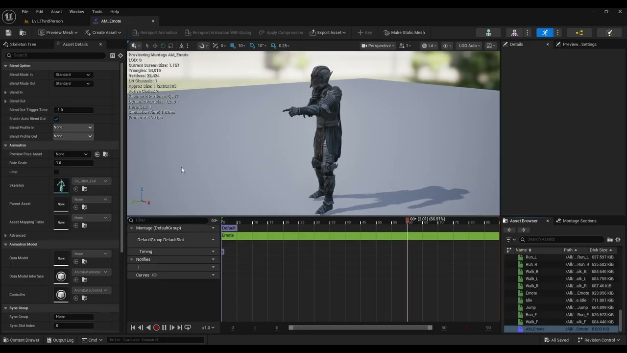 UE Animation Implementation