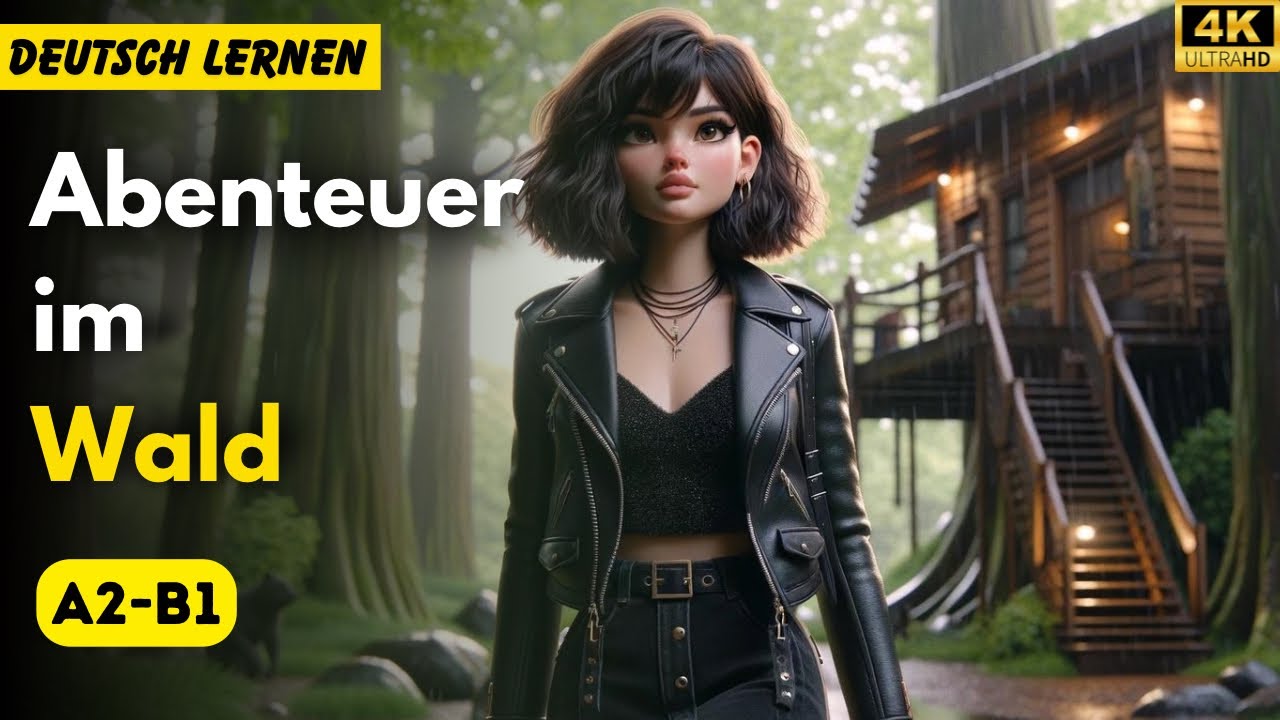 Abenteuer im Wald [A2-B1] | Deutsch Lernen | Hören | Geschichte & Vokabeln +Prüfung