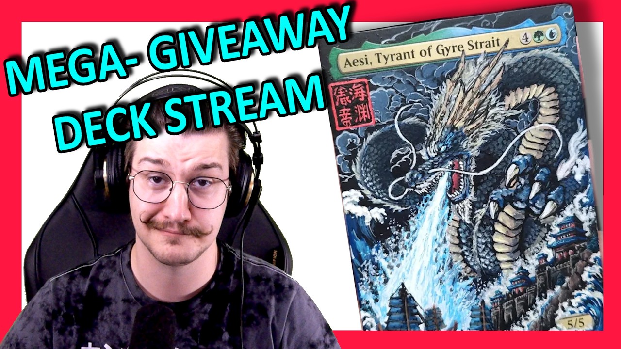 LIVE custom deck builds! + MEGA DECK GIVEAWAY! #MTG #giveaway #commander