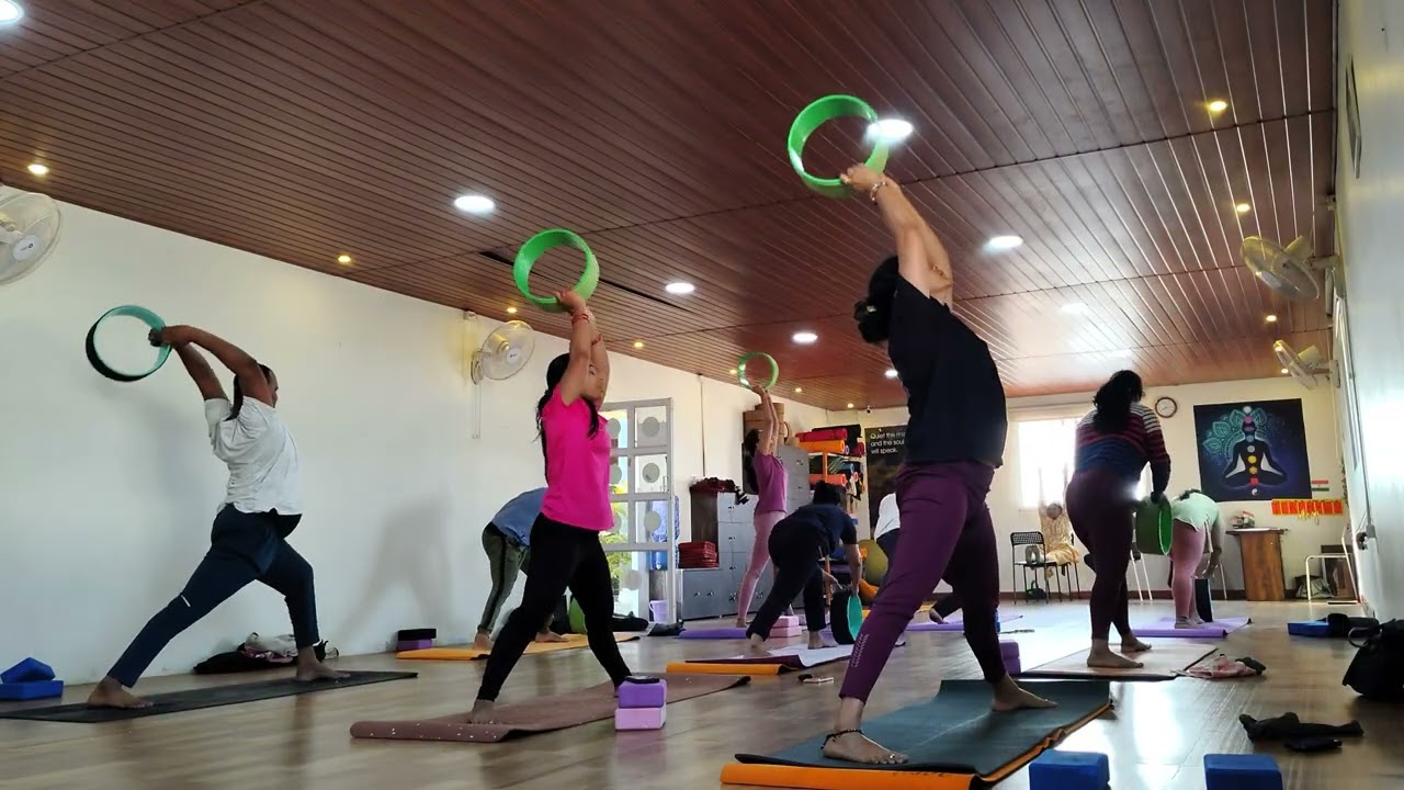 Wheel yoga session, beginners to intermediate 