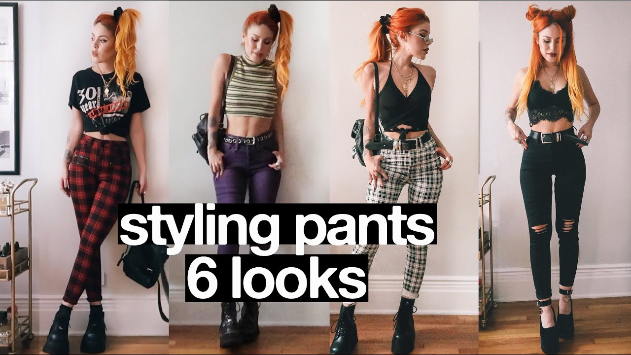 6 DIFFERENT OUTFITS : STYLING PANTS!