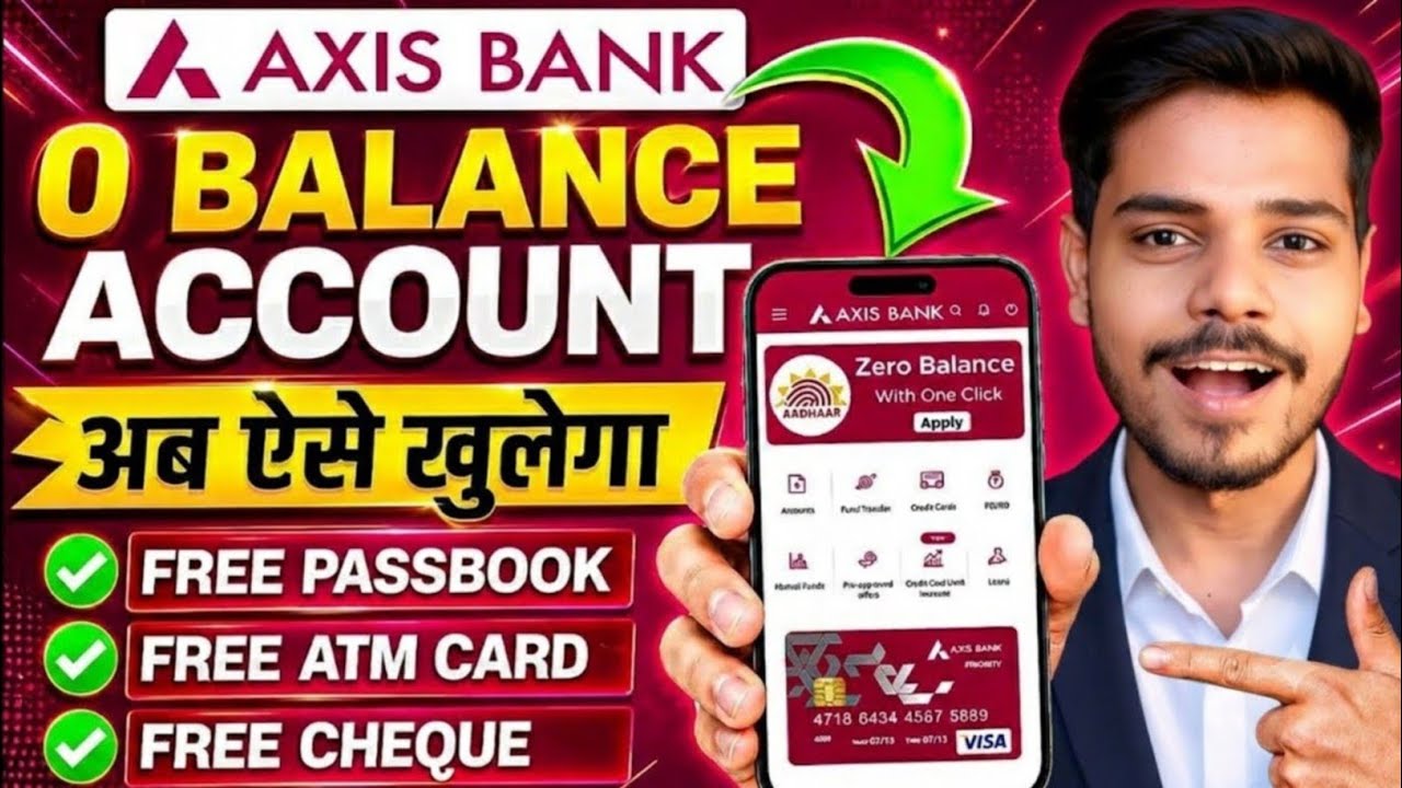 Axis Bank Zero Balance Account | Axis Bank | Axis Bank Savings Account Opening Online