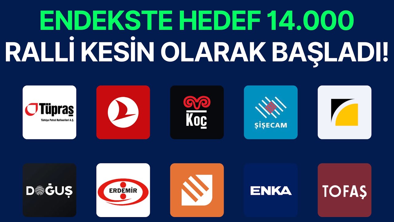 HEDEF 14.000 l ENDEKS & HİSSE ANALİZİ l TUPRS DOAS SİSE KCHOL ENKAİ BRSAN CANTE THYAO TOASO EREGL