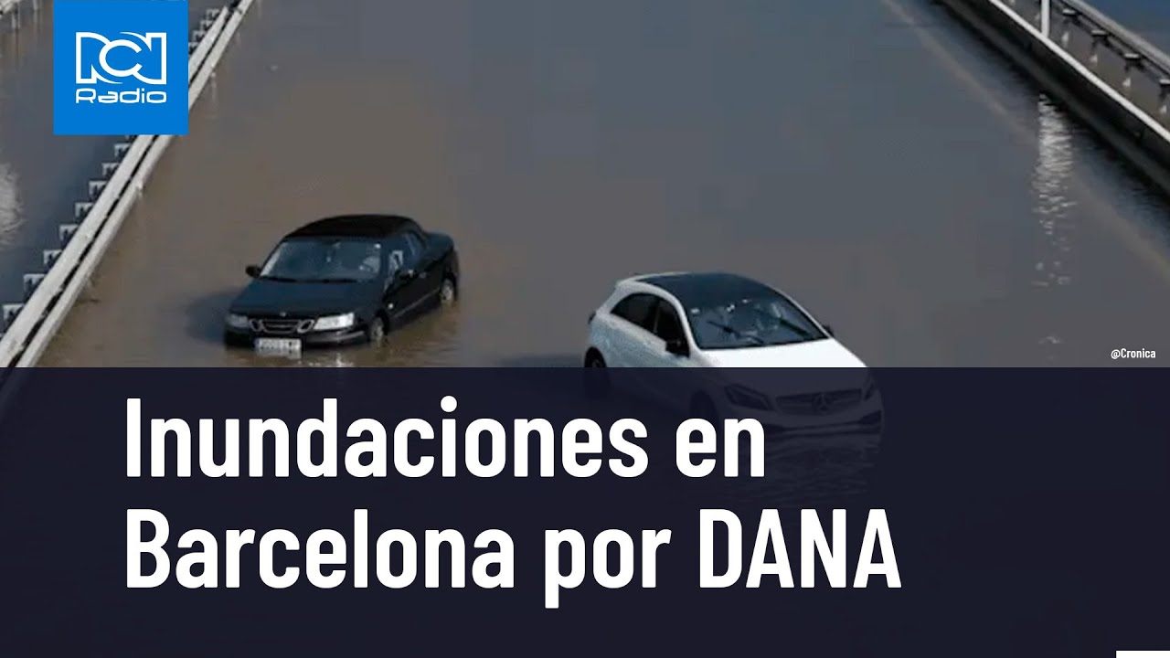 Inundaciones en Barcelona por el paso del fenómeno Dana