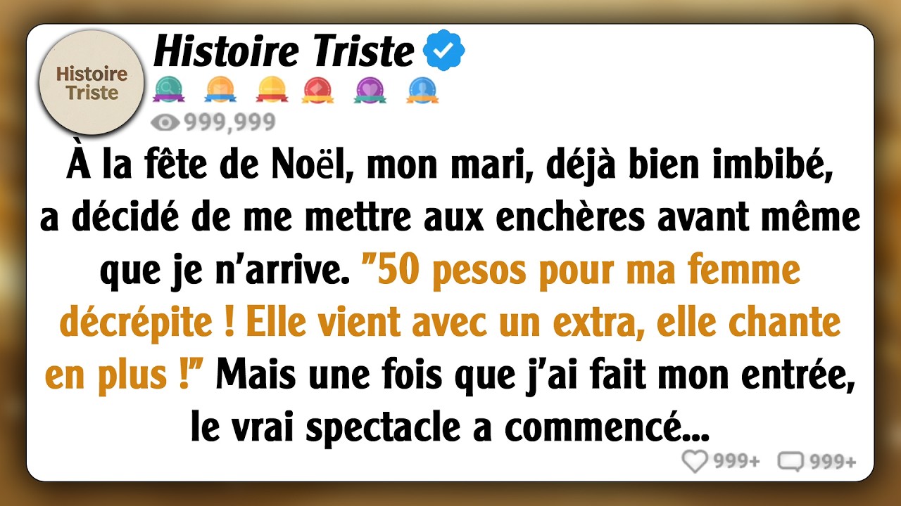 Avant même que j'arrive à la fête, un ivrogne m'a mis aux enchères 50 pesos pour la loque ! Et il y