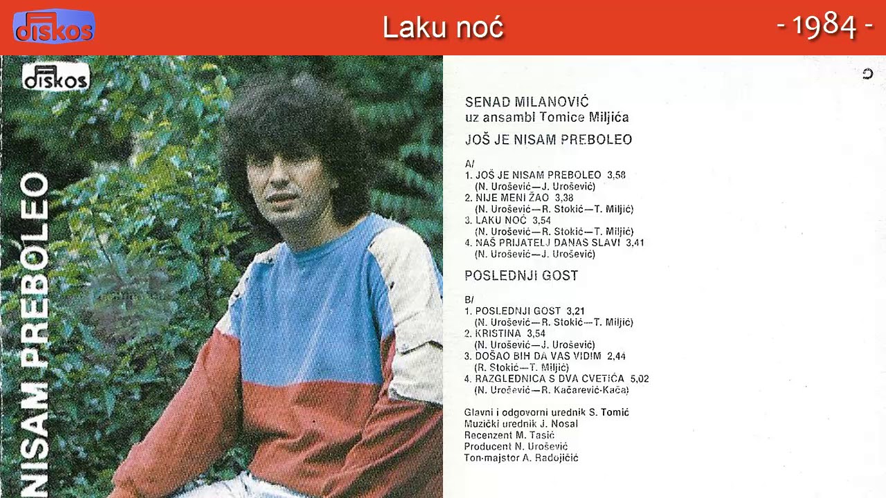 Senad Milanovic - Laku noc - (Audio 1984)