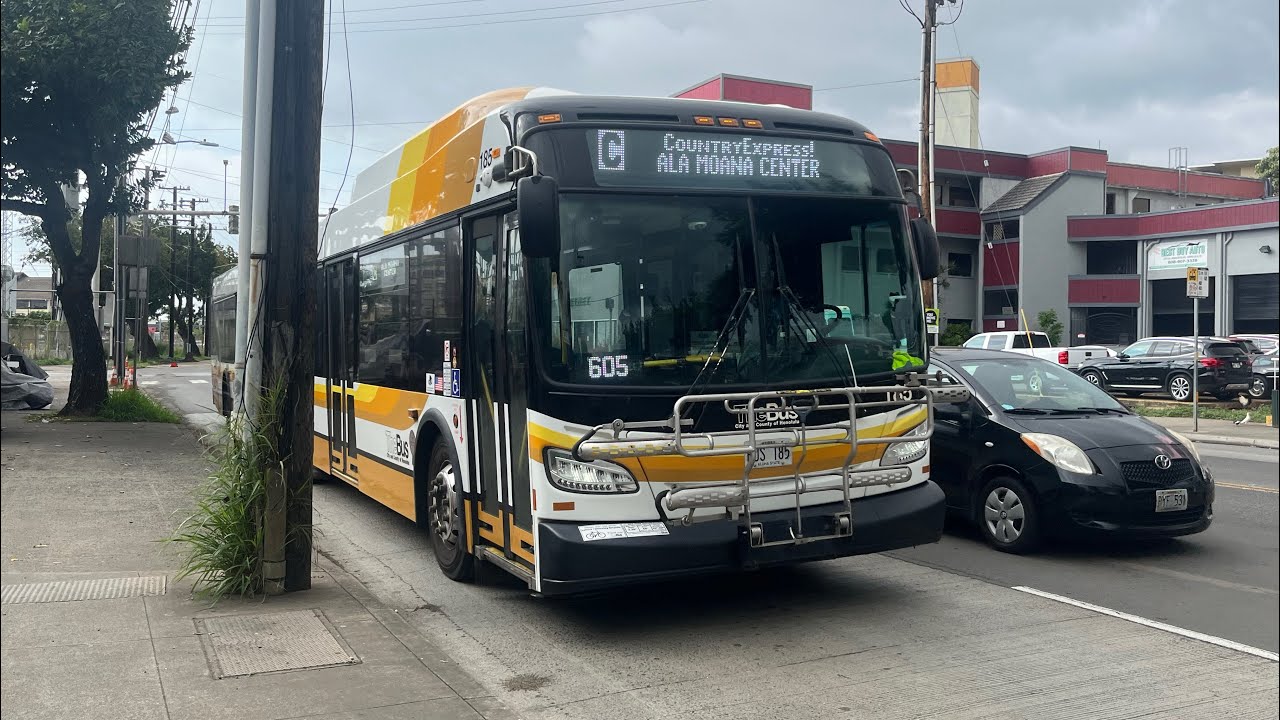 TheBus Honolulu Bus 185 Route C CountryExpress! ALA MOANA CENTER
