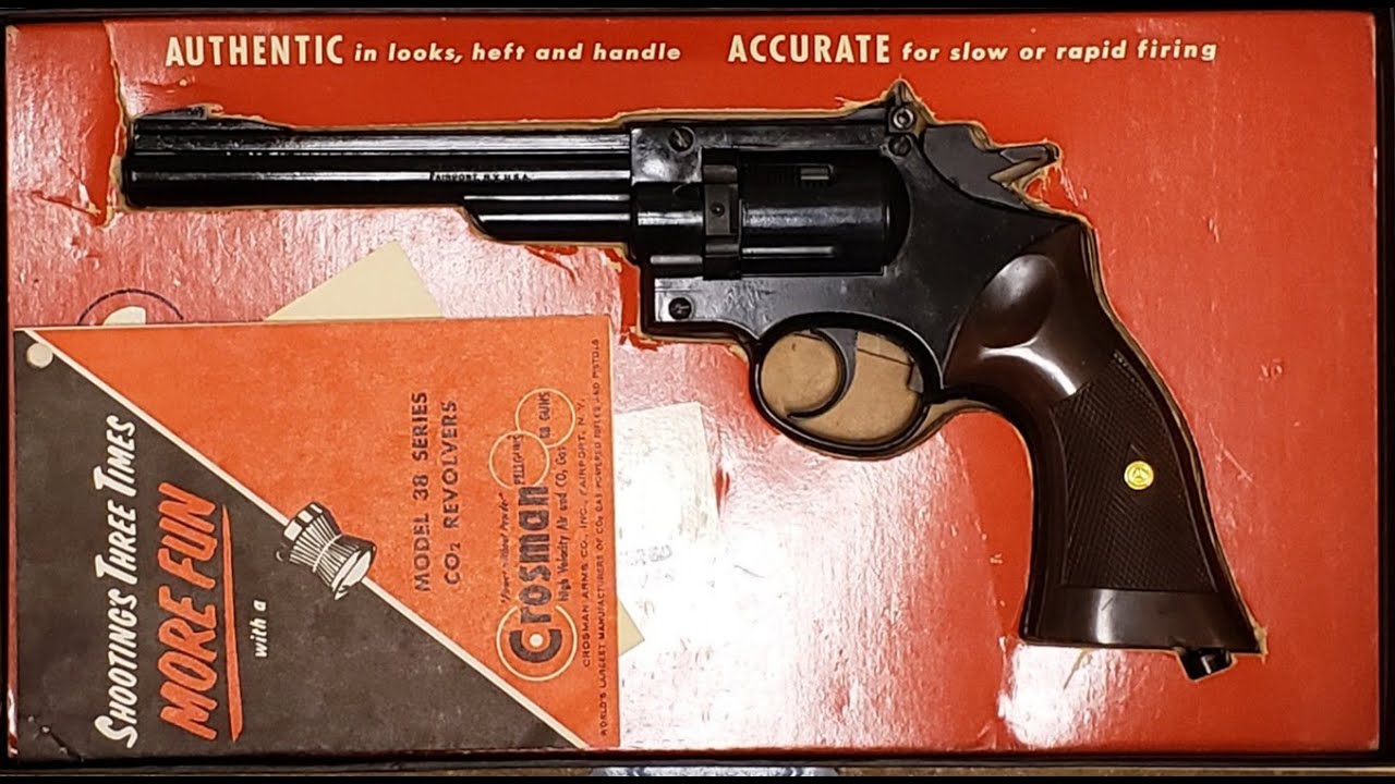 Crosman 38T. 22 five shots at 15 yards