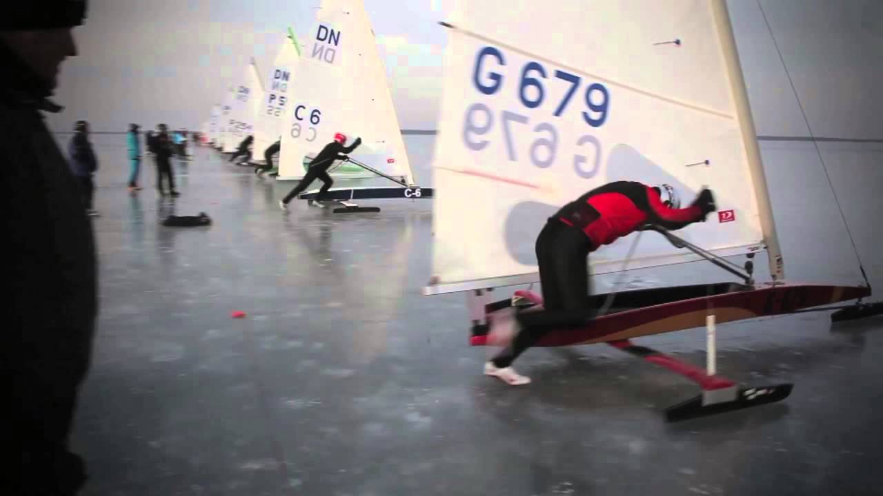 Speed at over 35 knots on ice &ndash; footage from the DN Ice Yachting Worlds 2014