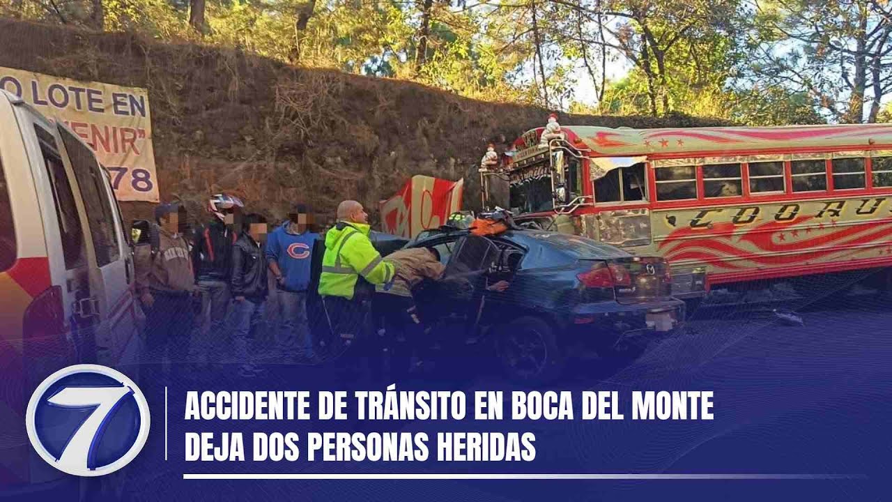 Accidente de tránsito en Boca del Monte deja dos personas heridas