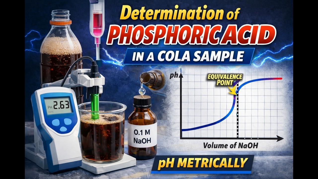 pH metry: Determination of the amount of phosphoric acid in a cola sample pH metrically.