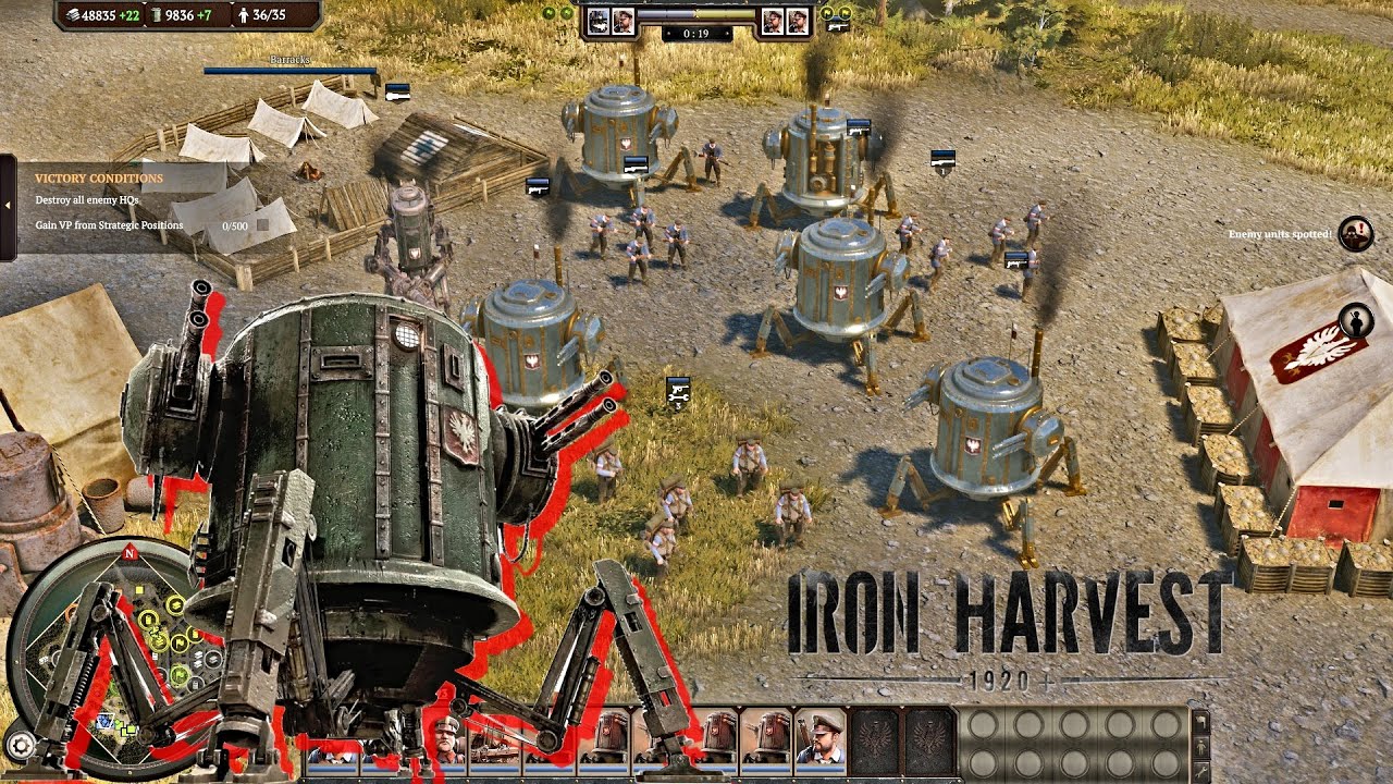 Iron Harvest | Intense 2 vs 2 Multiplayer Battle Gameplay | Polania vs Saxony