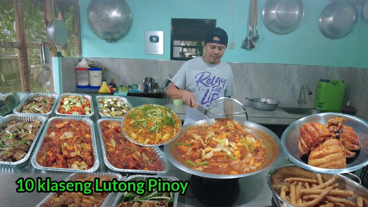 Cooking 10 Filipino style recipes, Mga lutong pinoy