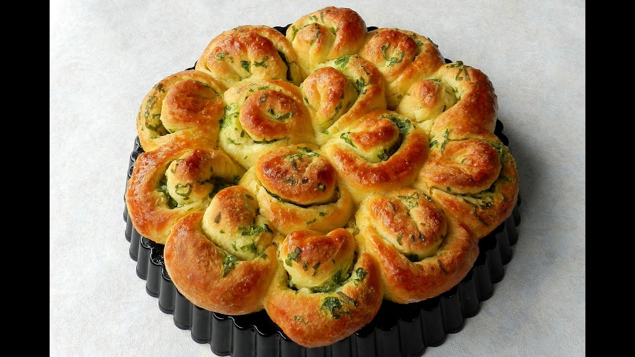 How To Make GARLIC FLOWER BREAD No Knead Bread | Ninik Becker