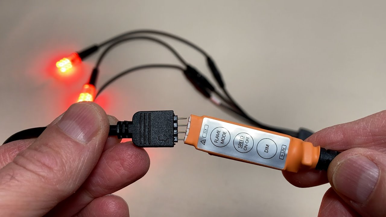Flame Flicker Led Lighting Controller Three Outputs for Special Effects Fire Props