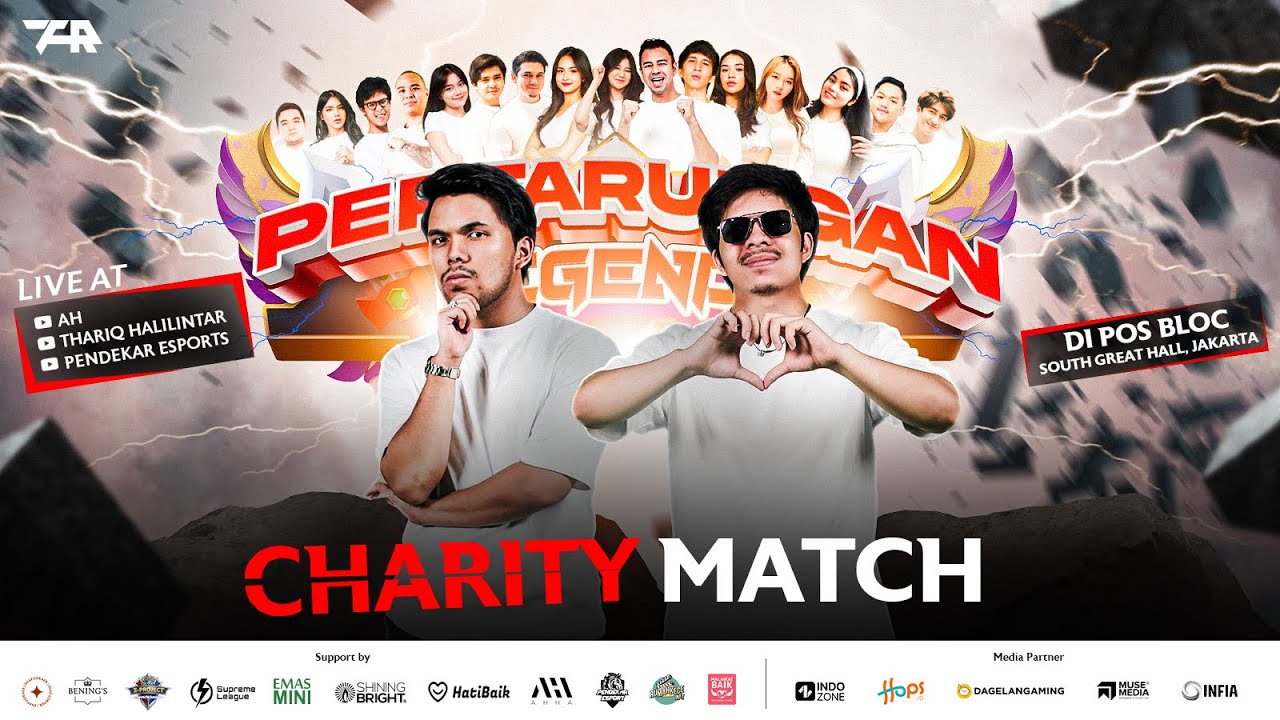 ATTA VS RAFFI VS THORIQ VS IRWANSYAH - Pertarungan Lagenda - Charity Match