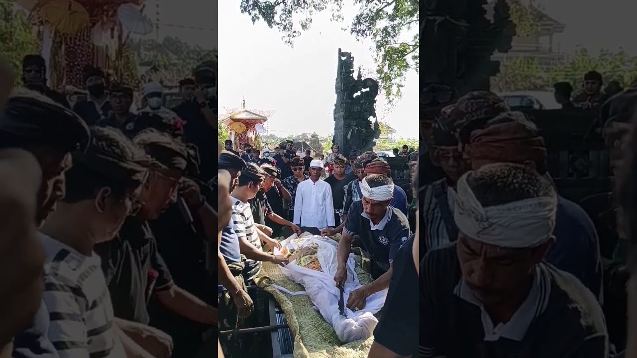 Sedih !! Pelepasan jenasah sebelum ngaben 