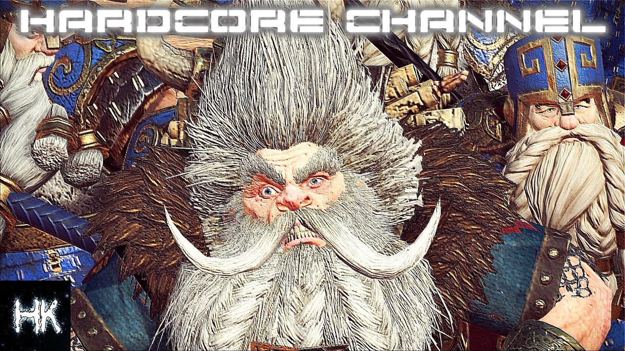 Total War Warhammer 2 - прохождение Hardcore Империи Смертных - Гномы =1= Стальные терминаторы