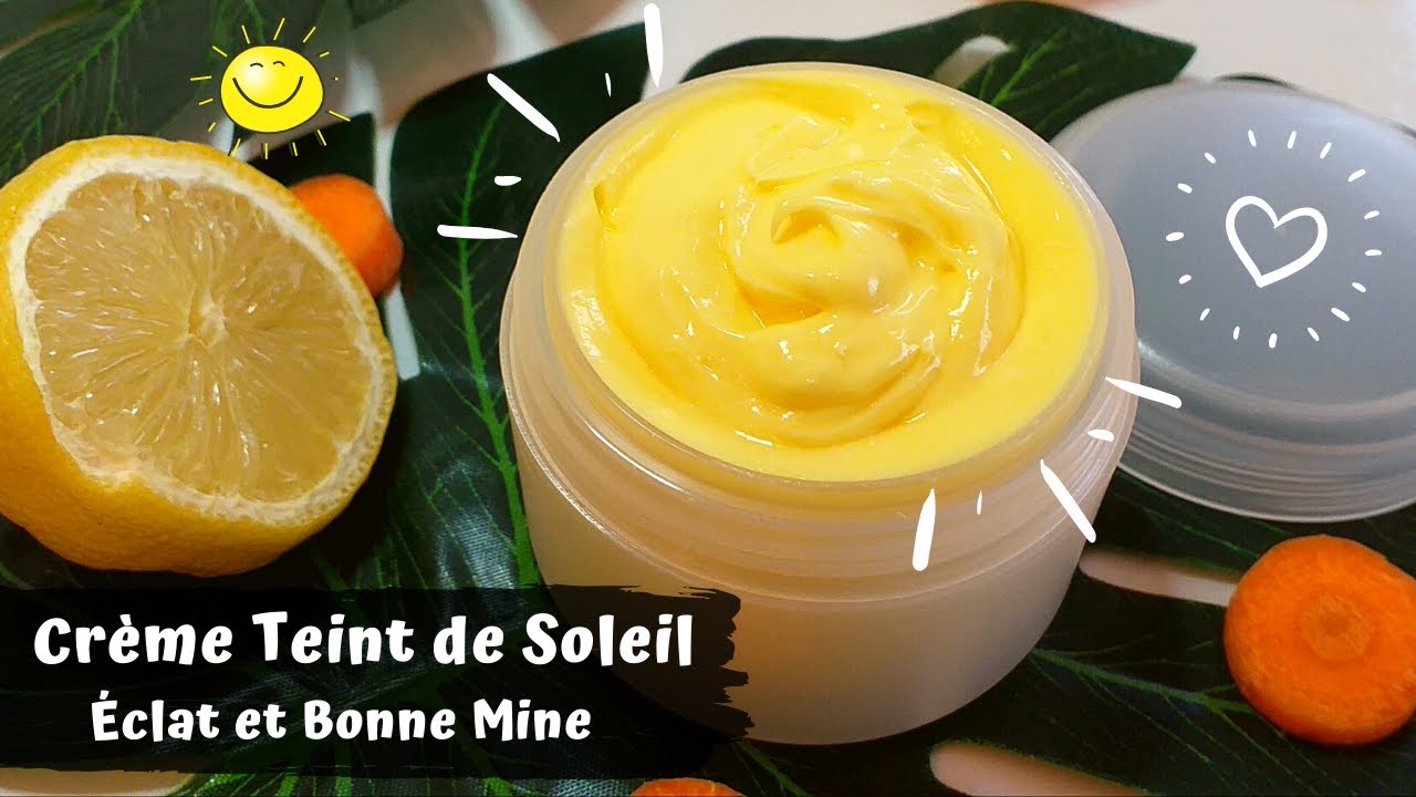 🌞 Crème Teint de Soleil 🌞 ↑↑ Éclat et Bonne Mine 😎 ↑↑ AHA, Carotte, Curcuma et Safran  🍋🥕🌱