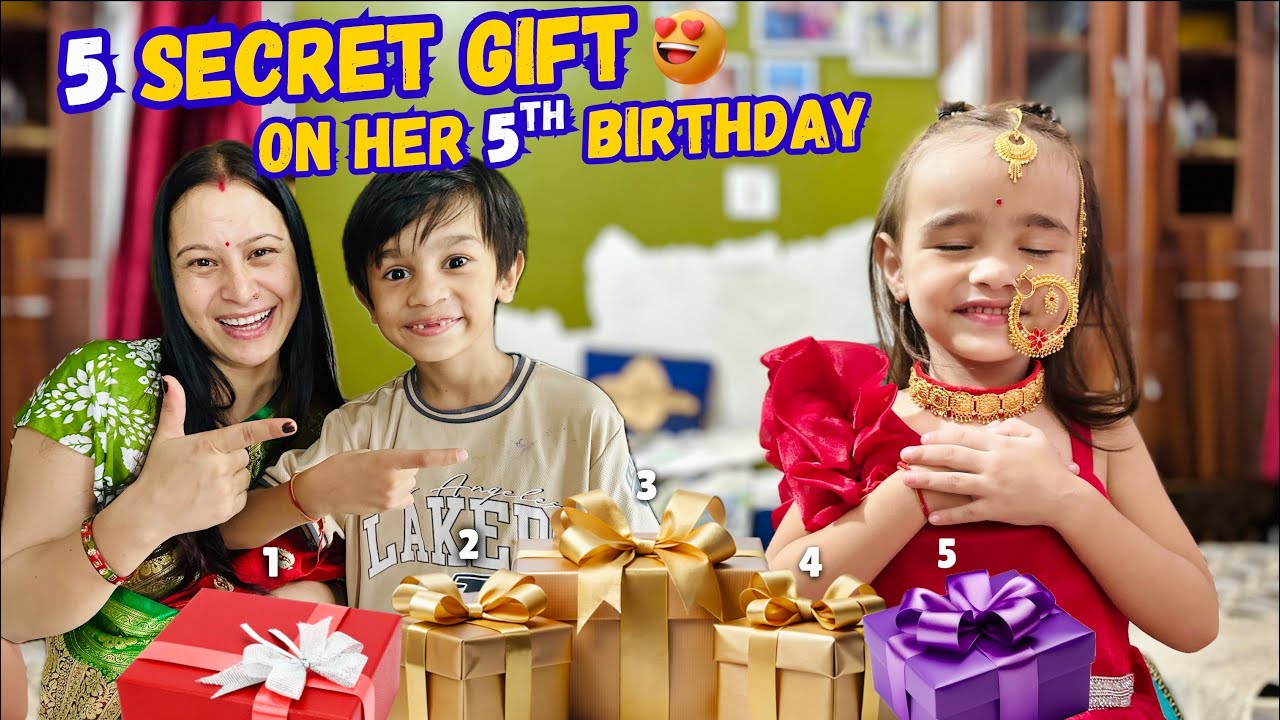 Surprising Devanshi With 5 Secret Gifts on Her 5th Birthday 🎁 | Cutest Reaction Ever 😍&rdquo;
