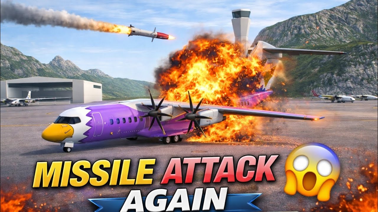 Again Missile Attack on My Plane! 😱 California Airport Disaster | Turboprop Simulator