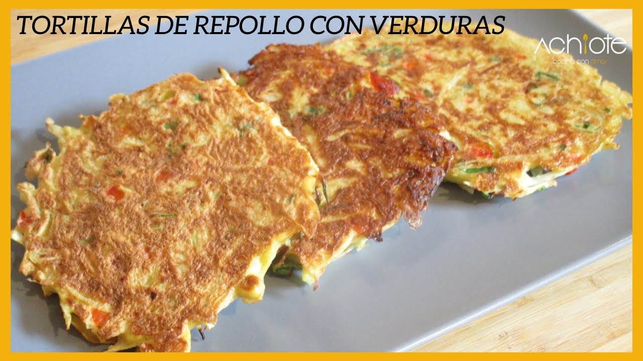 TORTILLA DE REPOLLO O COL CON VERDURAS | Esta receta es muy sana y deliciosa