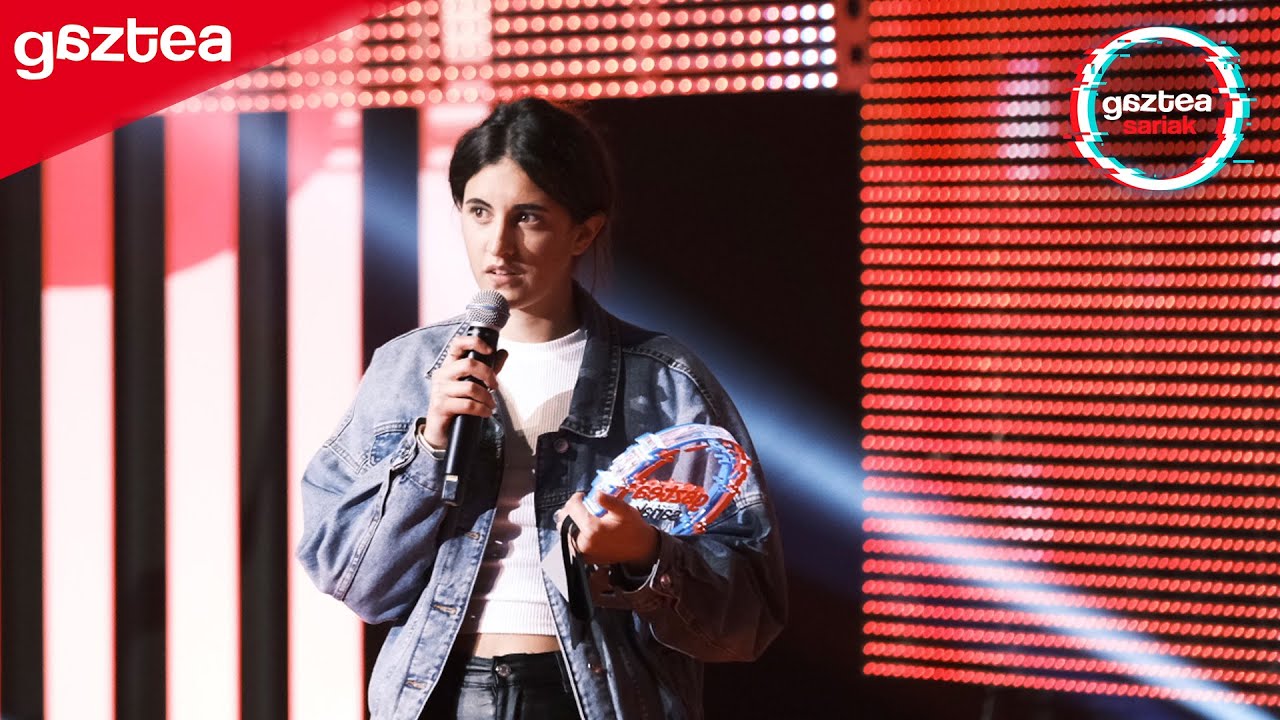 Izaro: ''Zuen usteen eta legeen kontra, gora borroka feminista!’' | Gaztea Sariak 2020