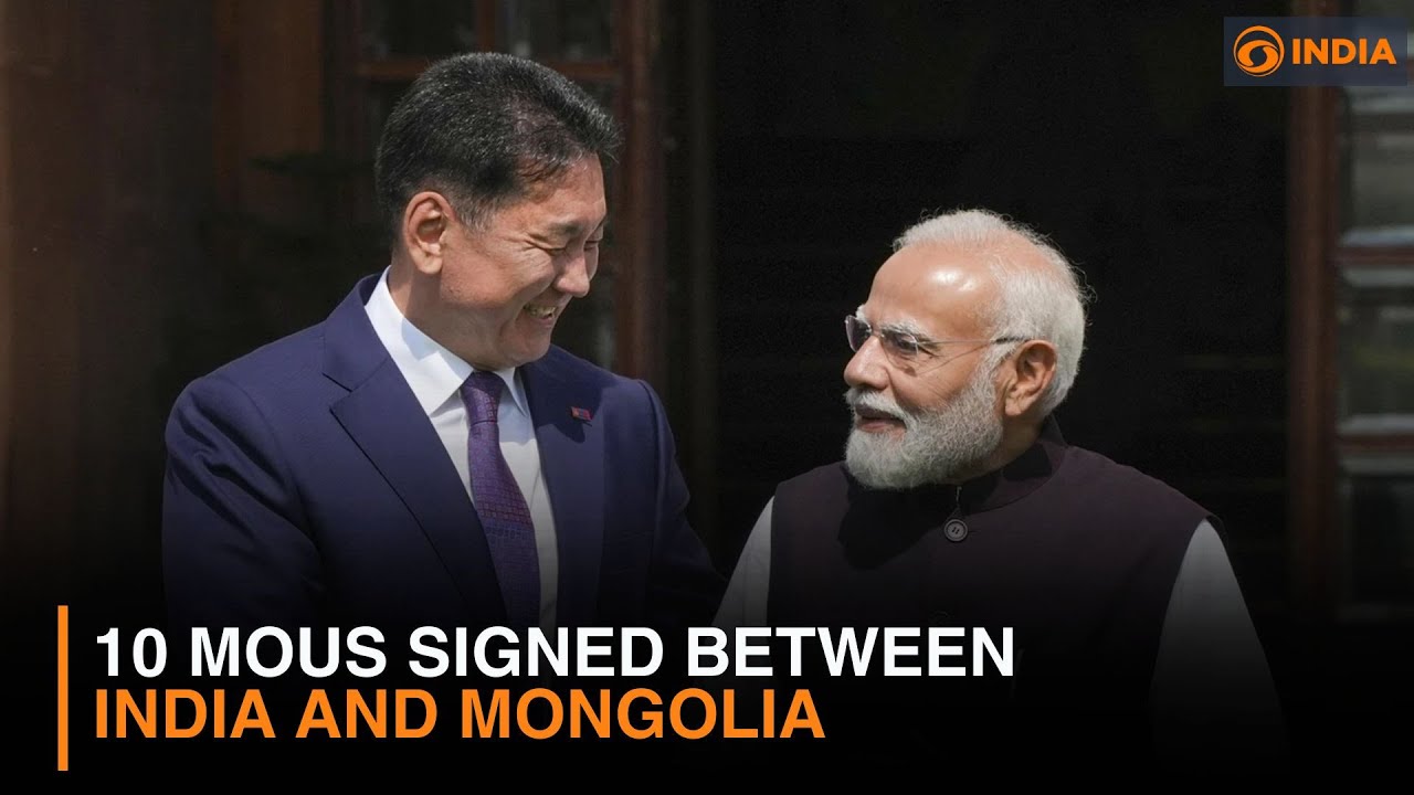 10 MoUs signed between India and Mongolia