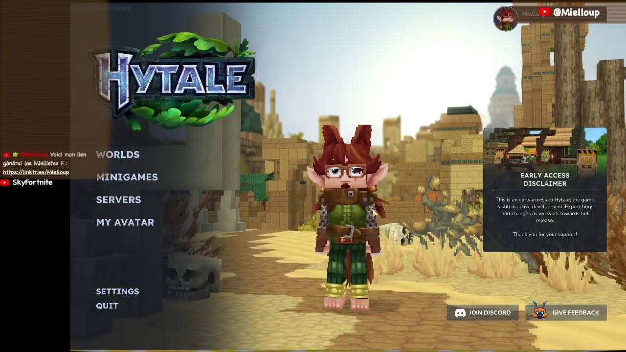 Hytale - Mode Exploration Solo - (Ma première survie sur le jeu avec vous !)