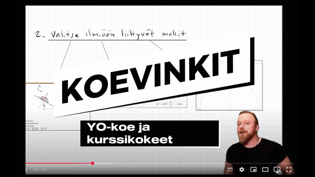 ⭐️ KOEVINKIT LUKION FYSIIKKA JA YO-kirjoitukset