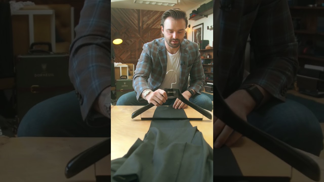 This is the best way to hang your dress pants!