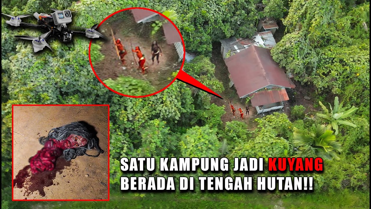 VIRAL! DRONE MENANGKAP PERKAMPUNGAN KUYANG! LANGSUNG KITA CIDUK KE LOKASI! #kuyang Part 1