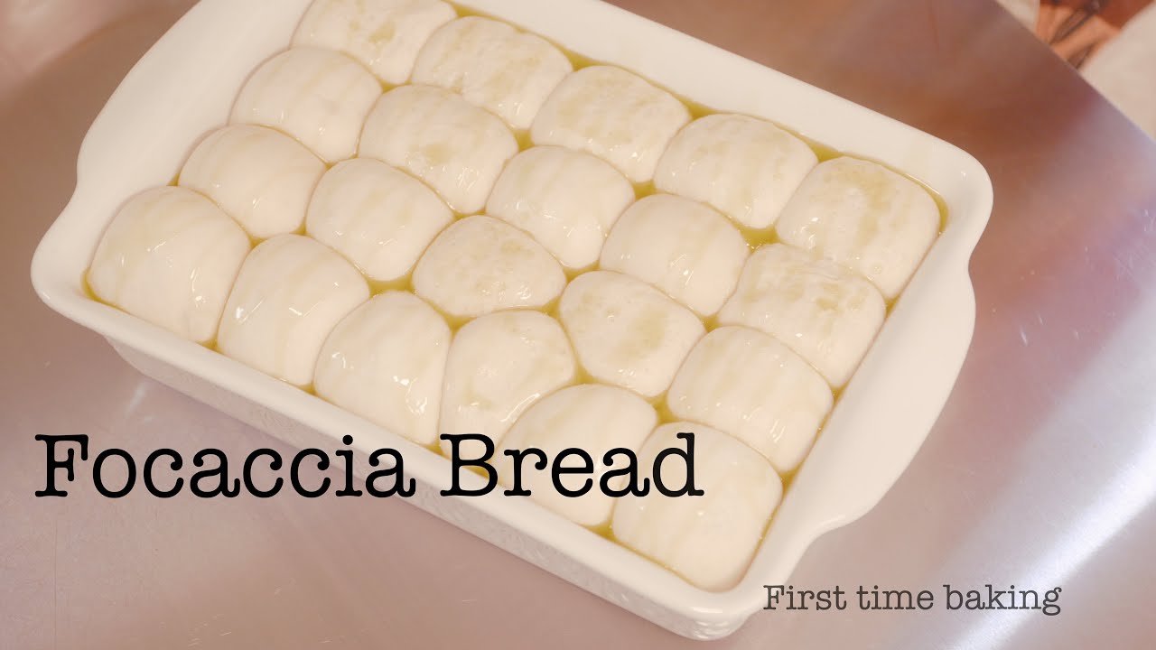 First Time Making Focaccia Bread at Home (Easy & Fluffy) 