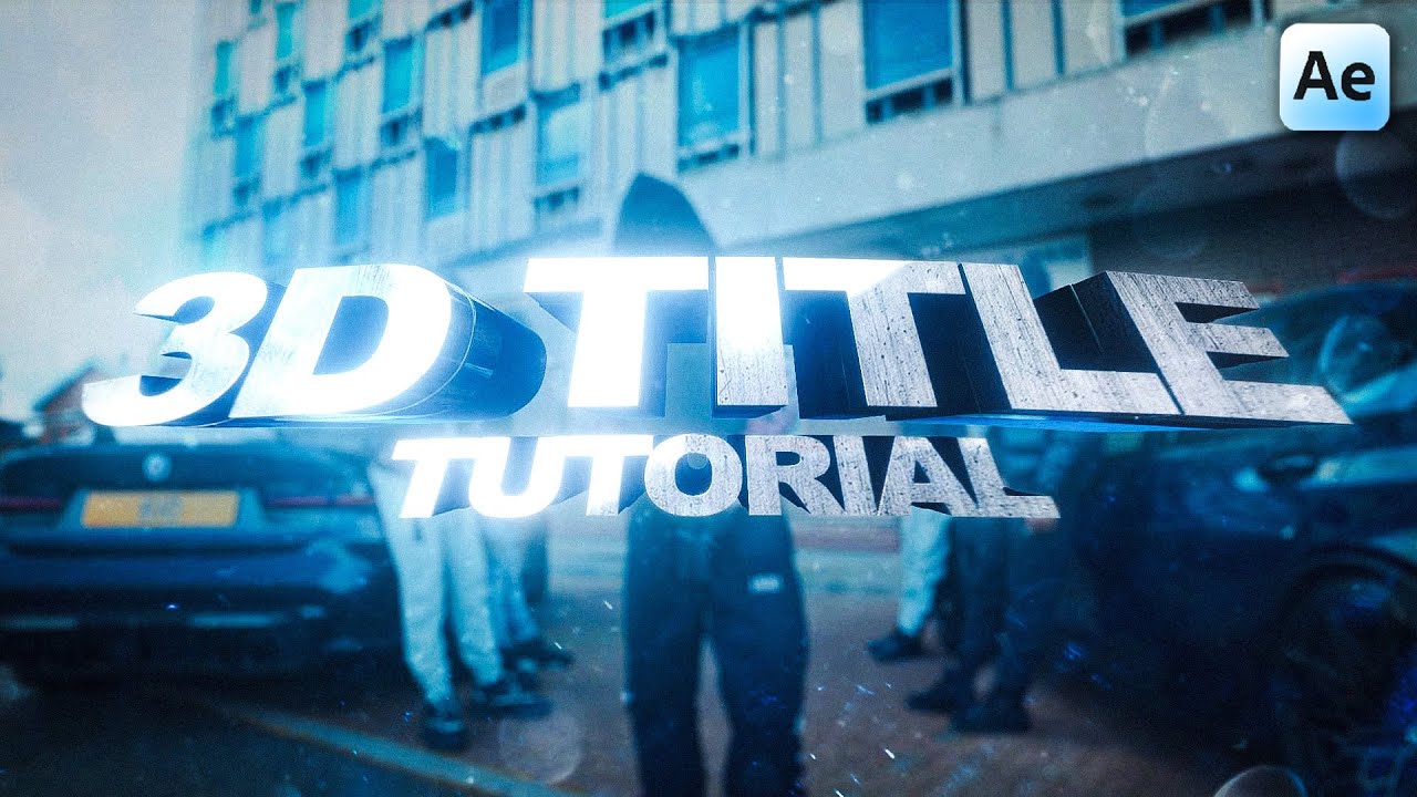 3D TITLE CARD TUTORIAL (Start to Finish) - After Effects