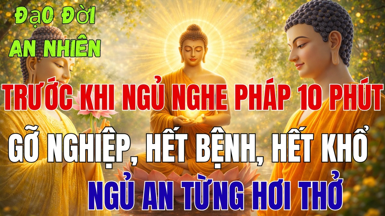 Trước Khi Ngủ: Nghe Phật Giảng - Gỡ Nghiệp, Hết bệnh, Hết Khổ - Ngủ An Từng Hơi Thở