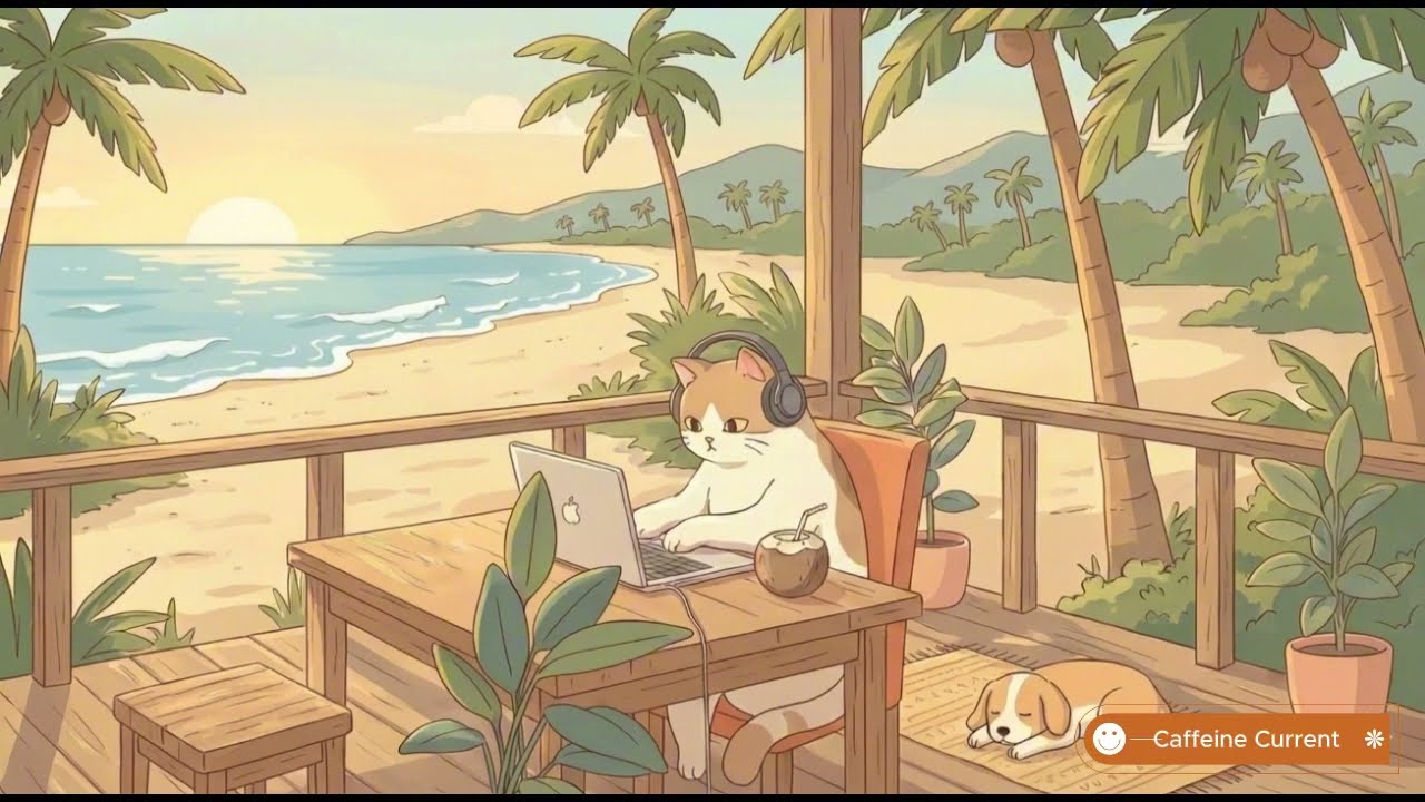 pov: you moved your office to the beach 🌊💻 (lofi / nu-jazz mix)