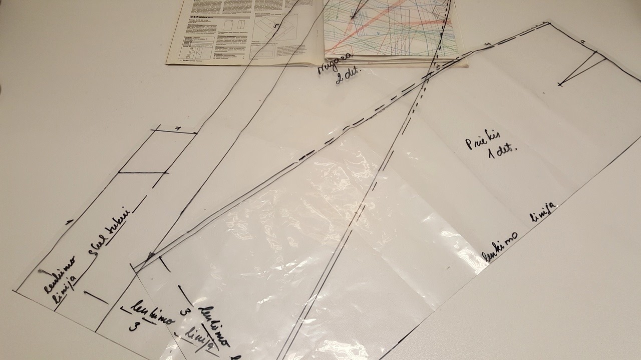 Sijono lekalų kopijavimas, taisymas, pagal figūros matus, iškirpimas #sewing #konstravimas