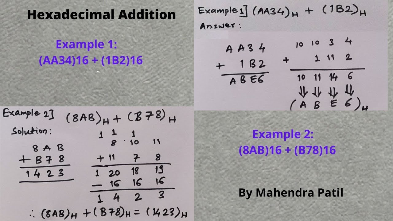 Hexadecimal Addition