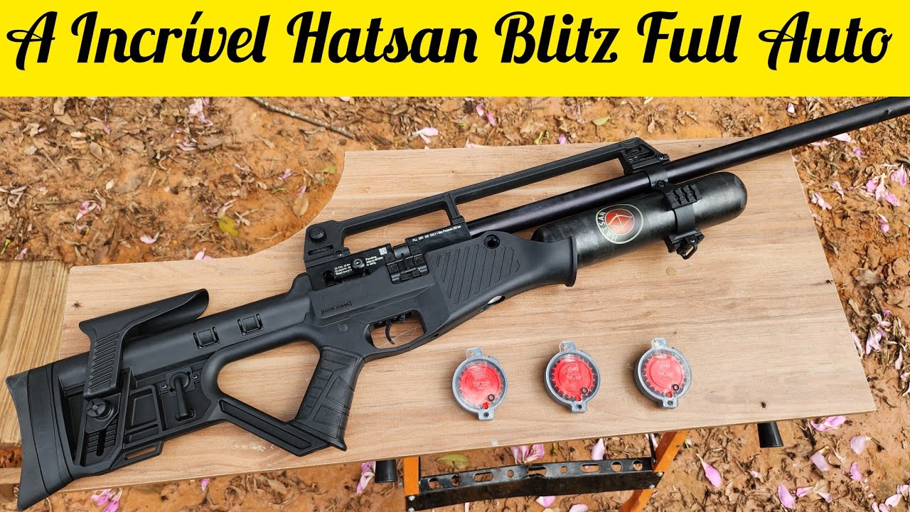 CARABINA PCP HATSAN BLITZ FULL AUTO - UMA REVOLUÇÃO NO MUNDO DAS ARMAS DE PRESSÃO